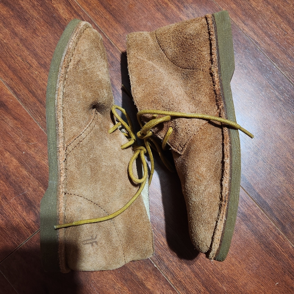 Frye Suede Lace Up Boots